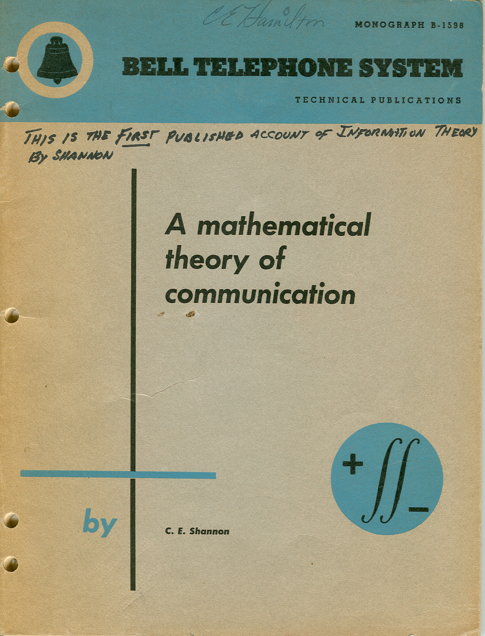  image of Cover of Monograph B-1598 