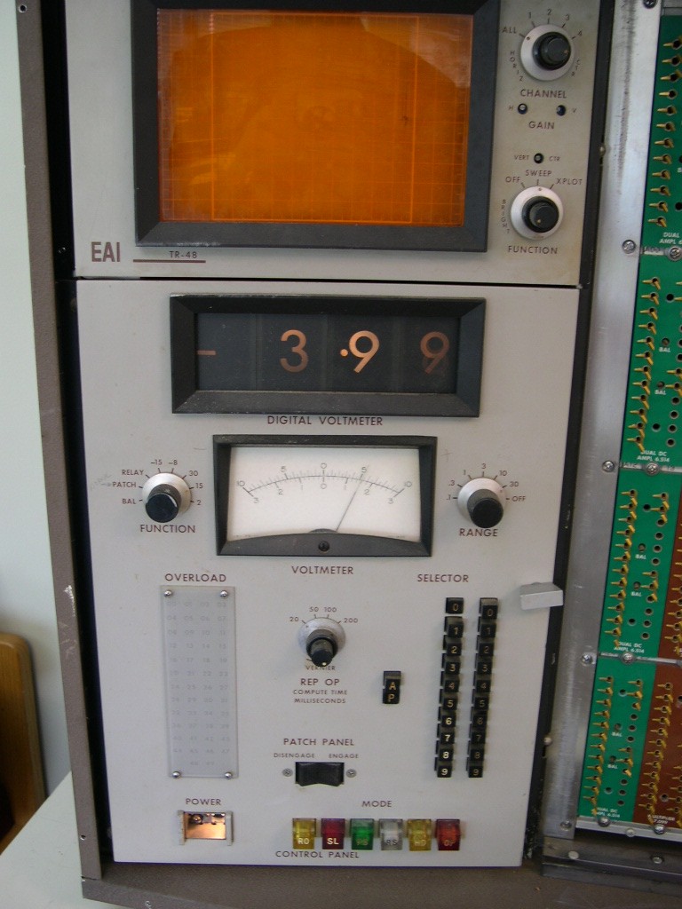 closeup of control panel -- left side