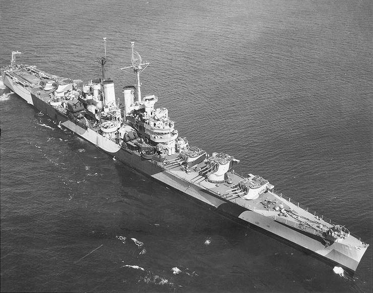 Picture of the USS St. Louis (CL-49).
