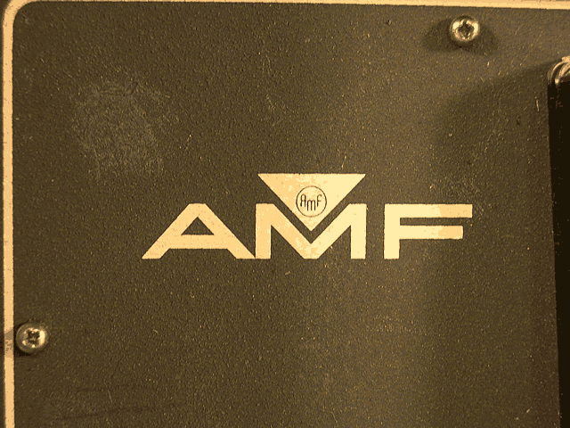  image of AMF logo close-up. 