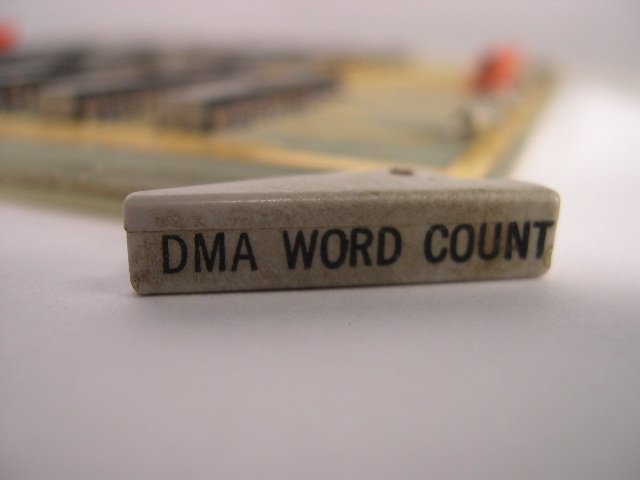  image of DMA word count board side label. 