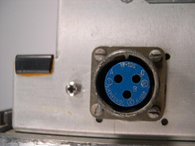  image of Amphenol plug. 