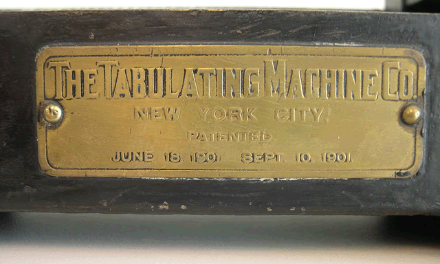  image of Nameplate for the Type 001. 