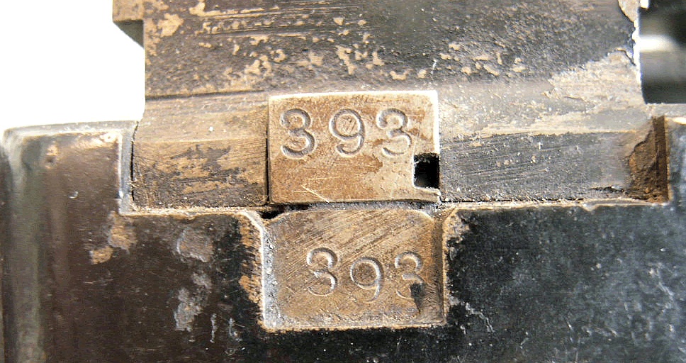  image of Number etched into side of keypunch. 