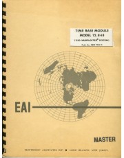 A view of the vintage EAI Time Base Module Model 12.848 (1110 Variplotter© System) Manual an important part of computer history A view of the vintage EAI Time Base Module Model 12.848 (1110 Variplotter© System) Manual an important part of computer history