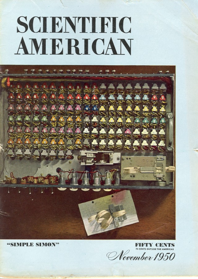  image of Cover of Novermber 1950 issue of Scientific American. 