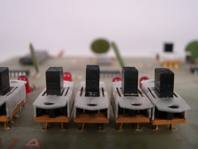  image of Another closeup of DATA switches from the bottom edge. 