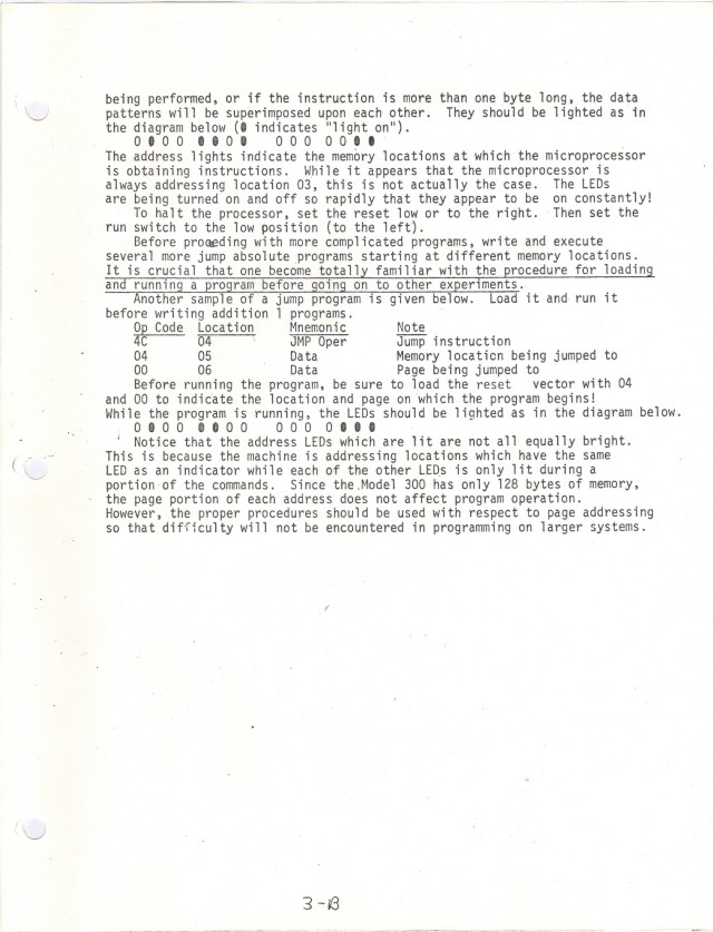  image of The third experiment (p. 2) showing how to run a program. 